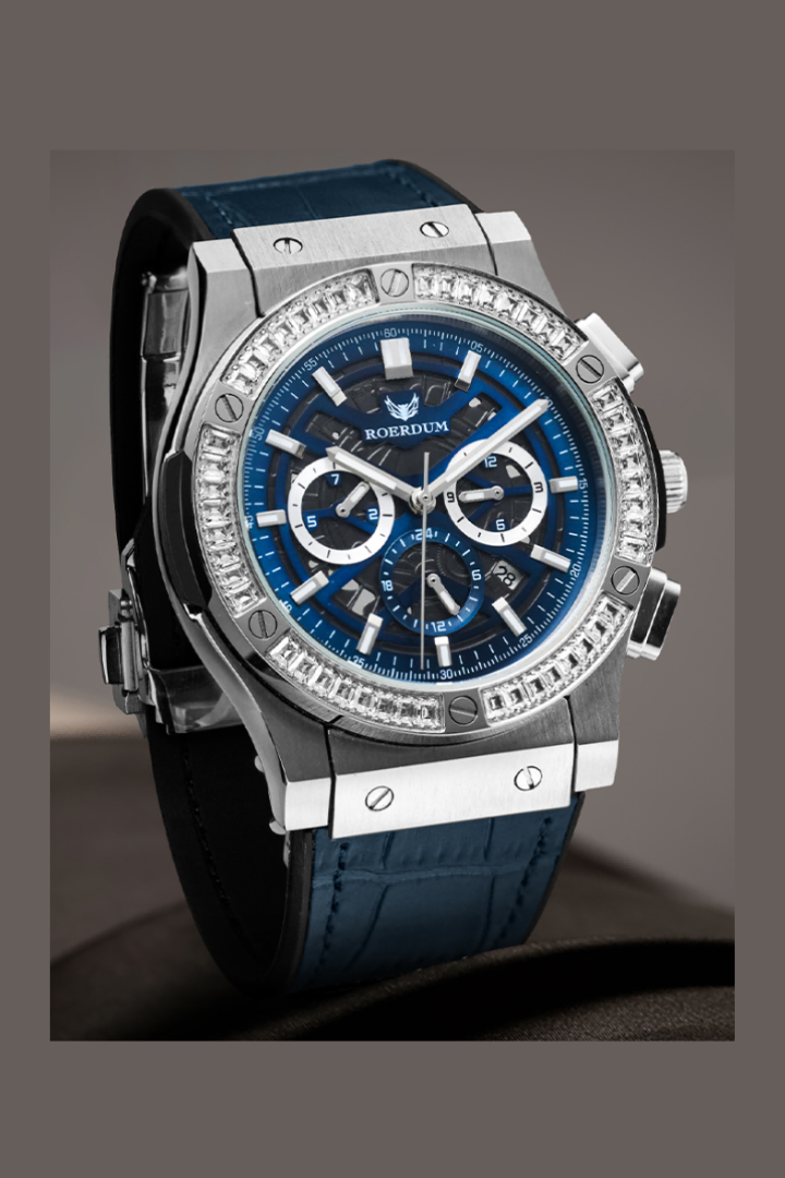 War-god| Blue Silver Fully Automatic Watch| A Roerdum Edition
