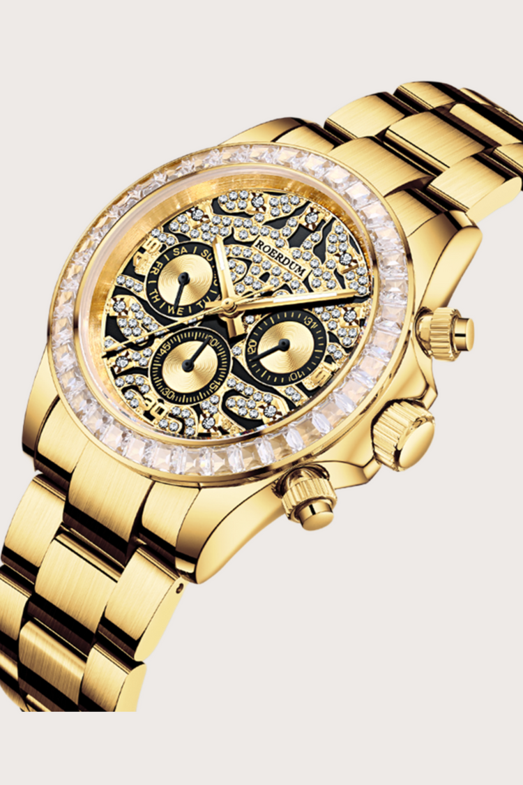 Tiger Daytona| Golden Black Fully Automatic Watch | A Roerdum Edition - (39907731)