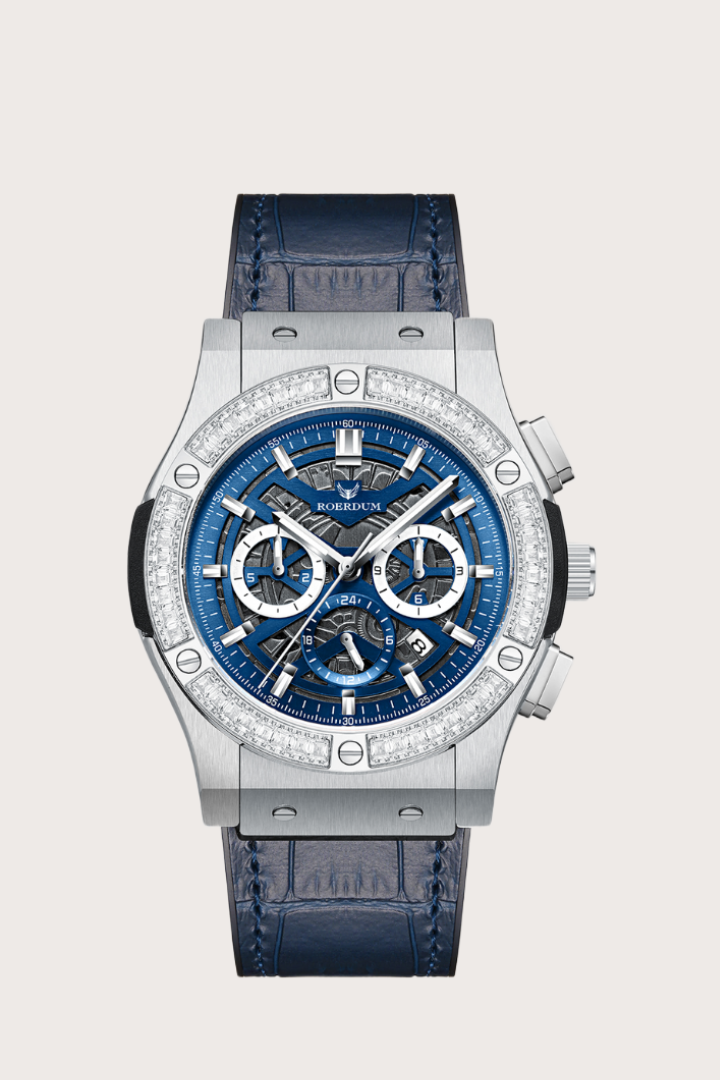 War-god| Blue Silver Fully Automatic Watch| A Roerdum Edition