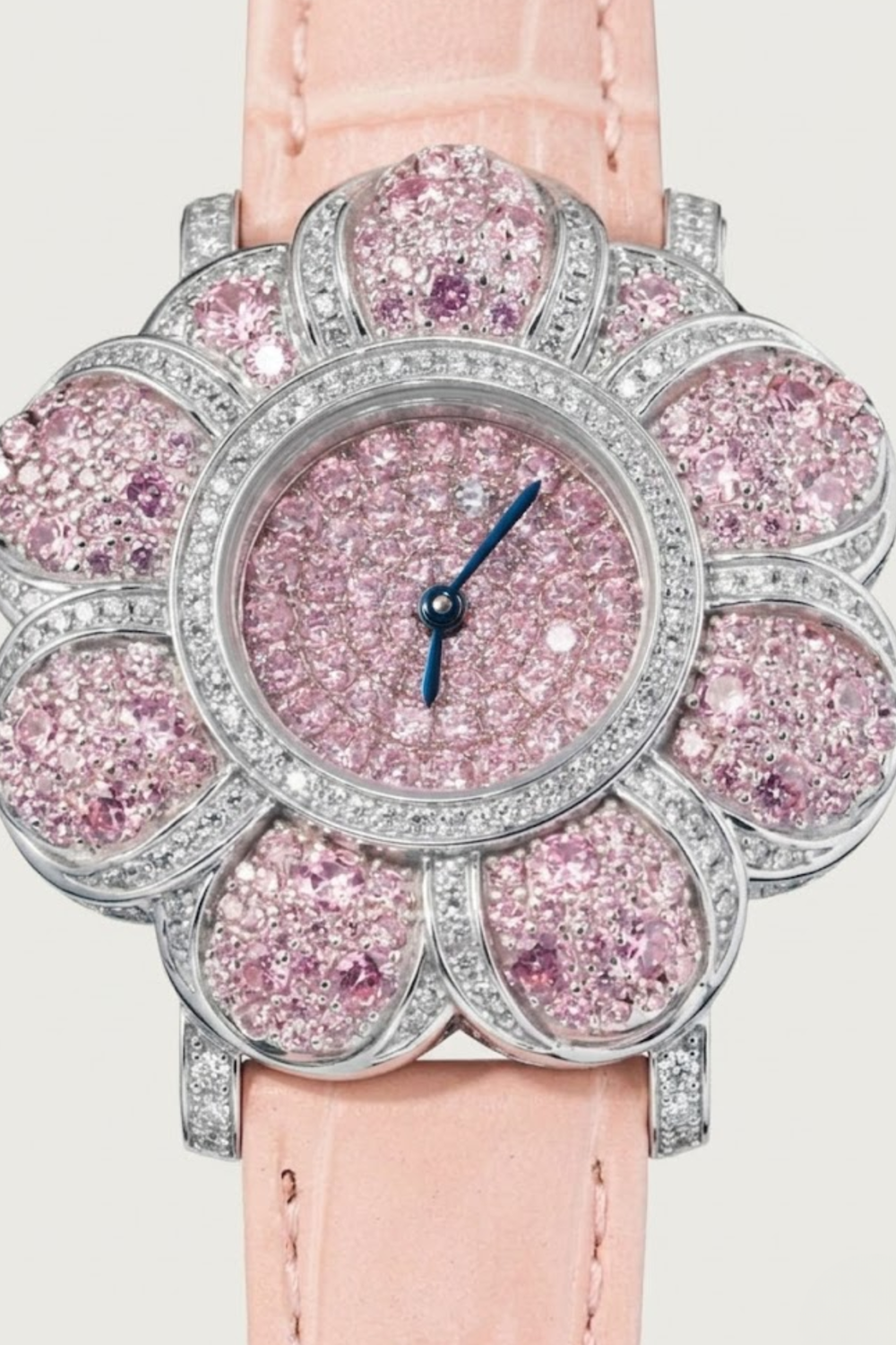 Zivanche Blossom Halo Pink Crystal Luxury Watch
