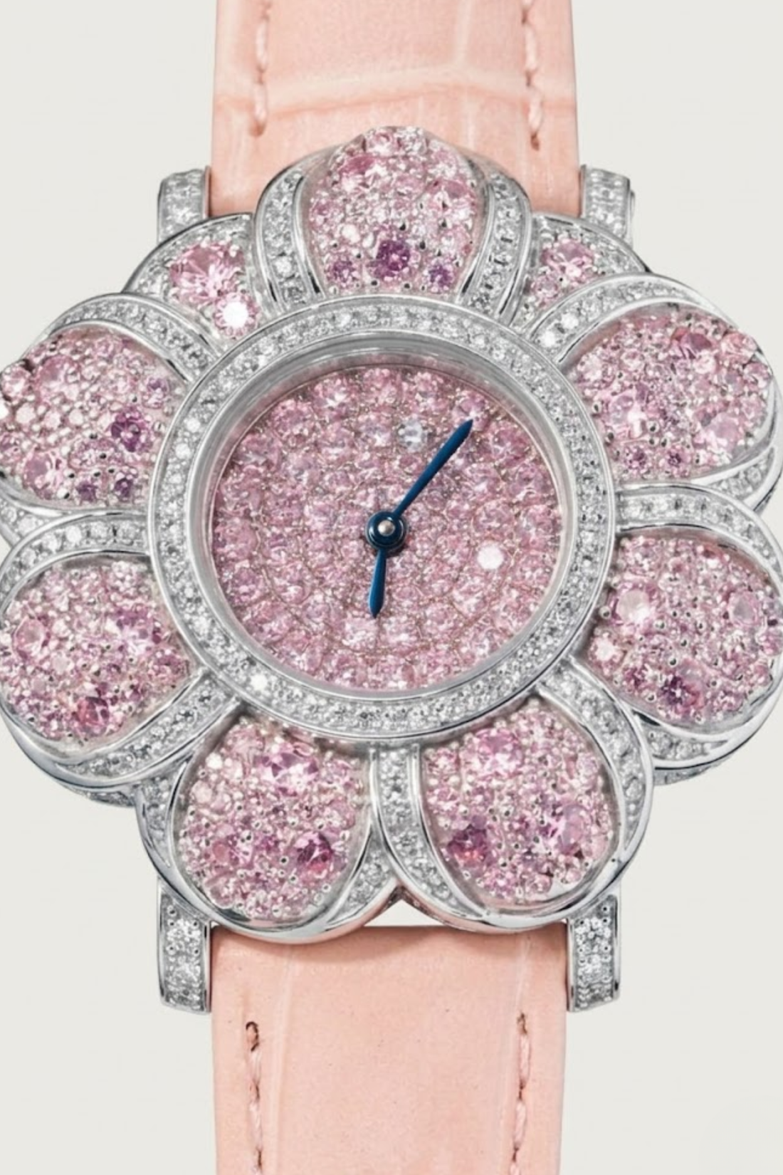 Zivanche Blossom Halo Pink Crystal Luxury Watch