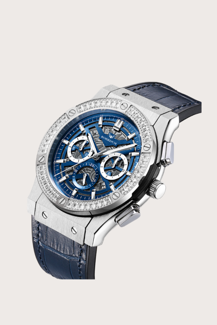 War-god| Blue Silver Fully Automatic Watch| A Roerdum Edition