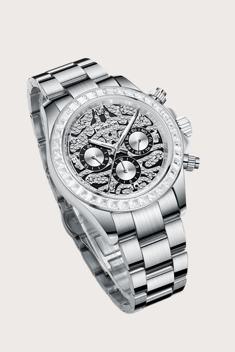 Tiger Daytona | Silver Fully Automatic Watch| A  Roerdum Edition - (ZIVROTGDTSLV0105)