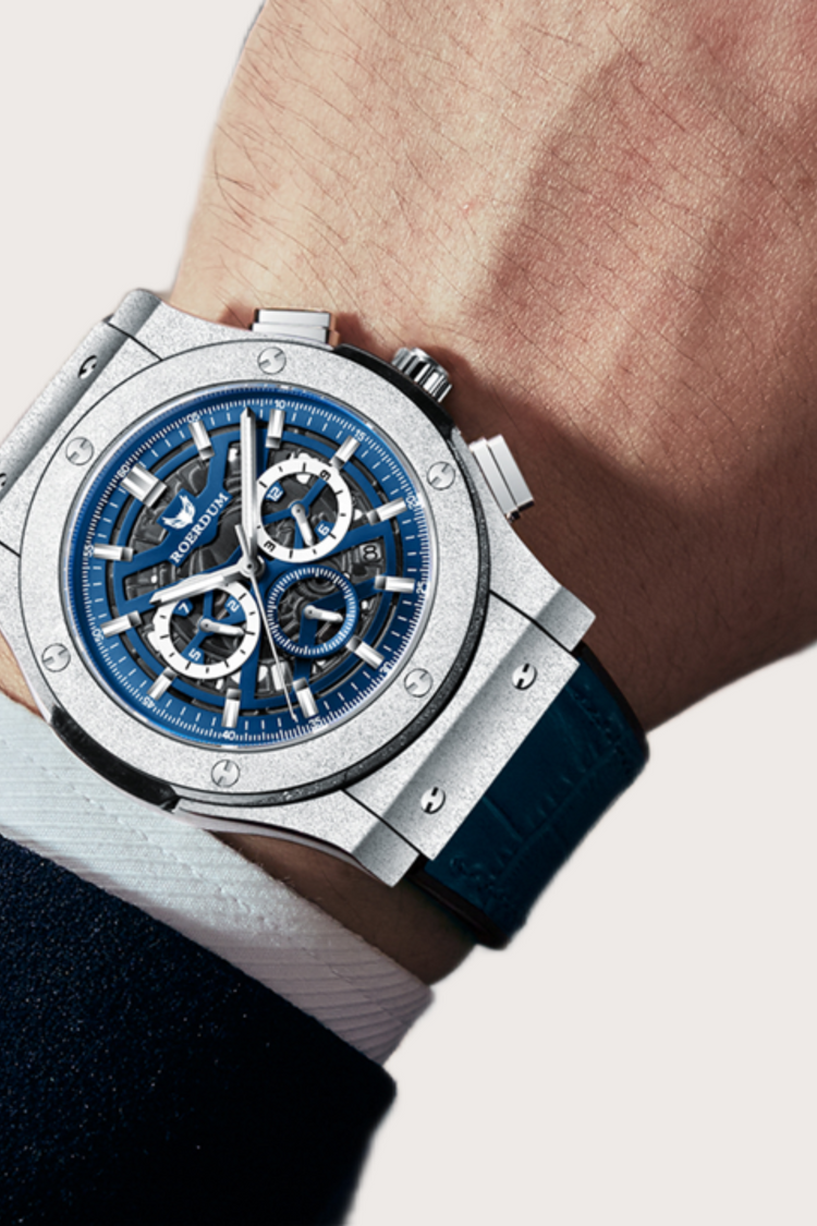 Frost Golden Warrior| Dark Blue Fully Automatic Watch| A Roerdum Edition