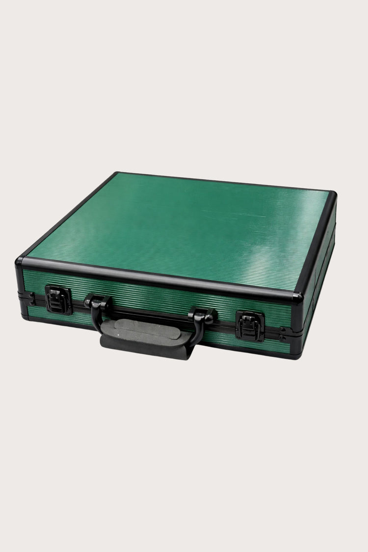 Luxury Watch Case - 15 SLOTS GREEN WATCH SUITCASE