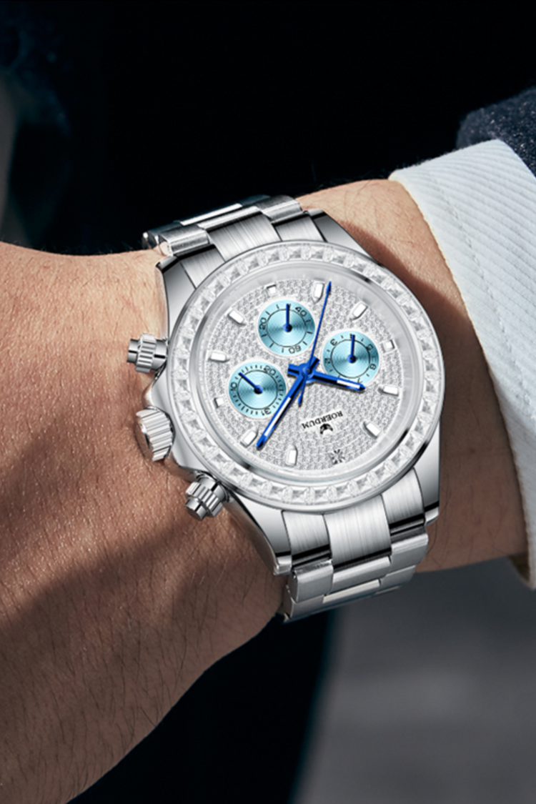 Ice Daytona I Silver Fully Automatic Watch| A Roerdum Edition - (41070734)