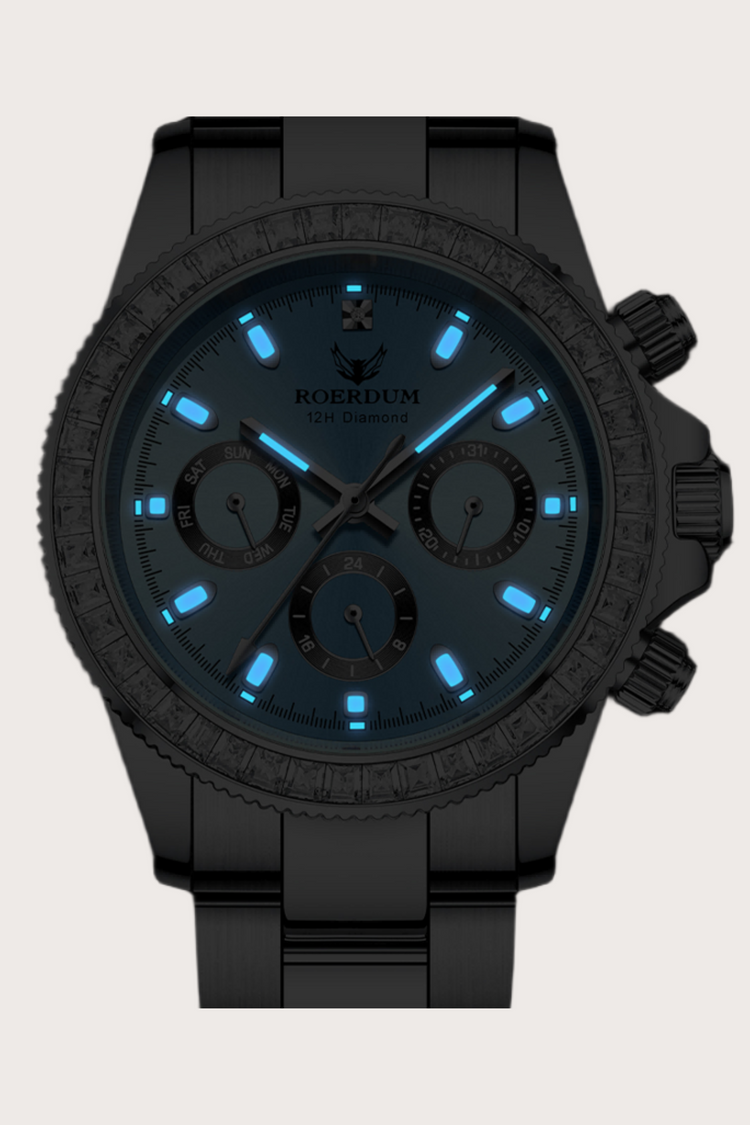 Ice Blue Daytona| Silver Blue Fully Automatic Watch| A  Roerdum Edition - (41070744)