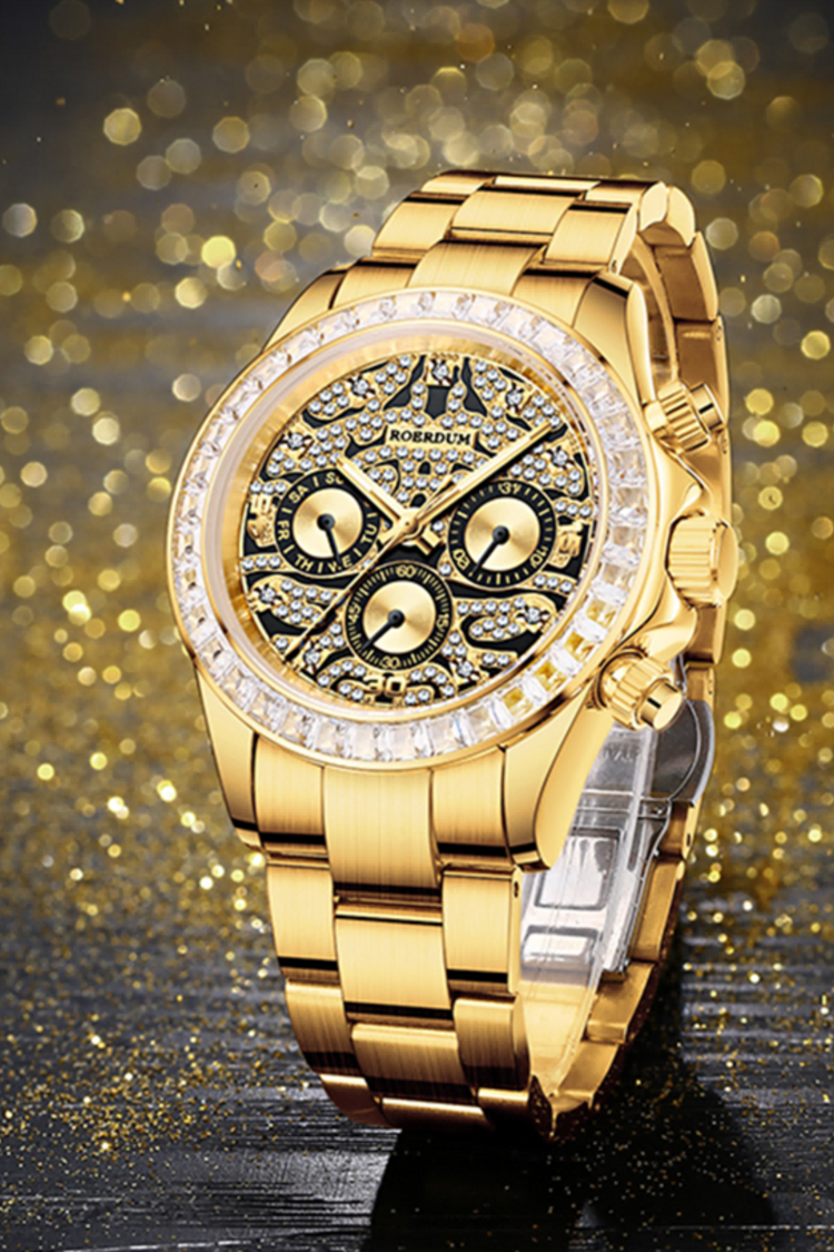 Tiger Daytona| Golden Black Fully Automatic Watch | A Roerdum Edition - (39907731)