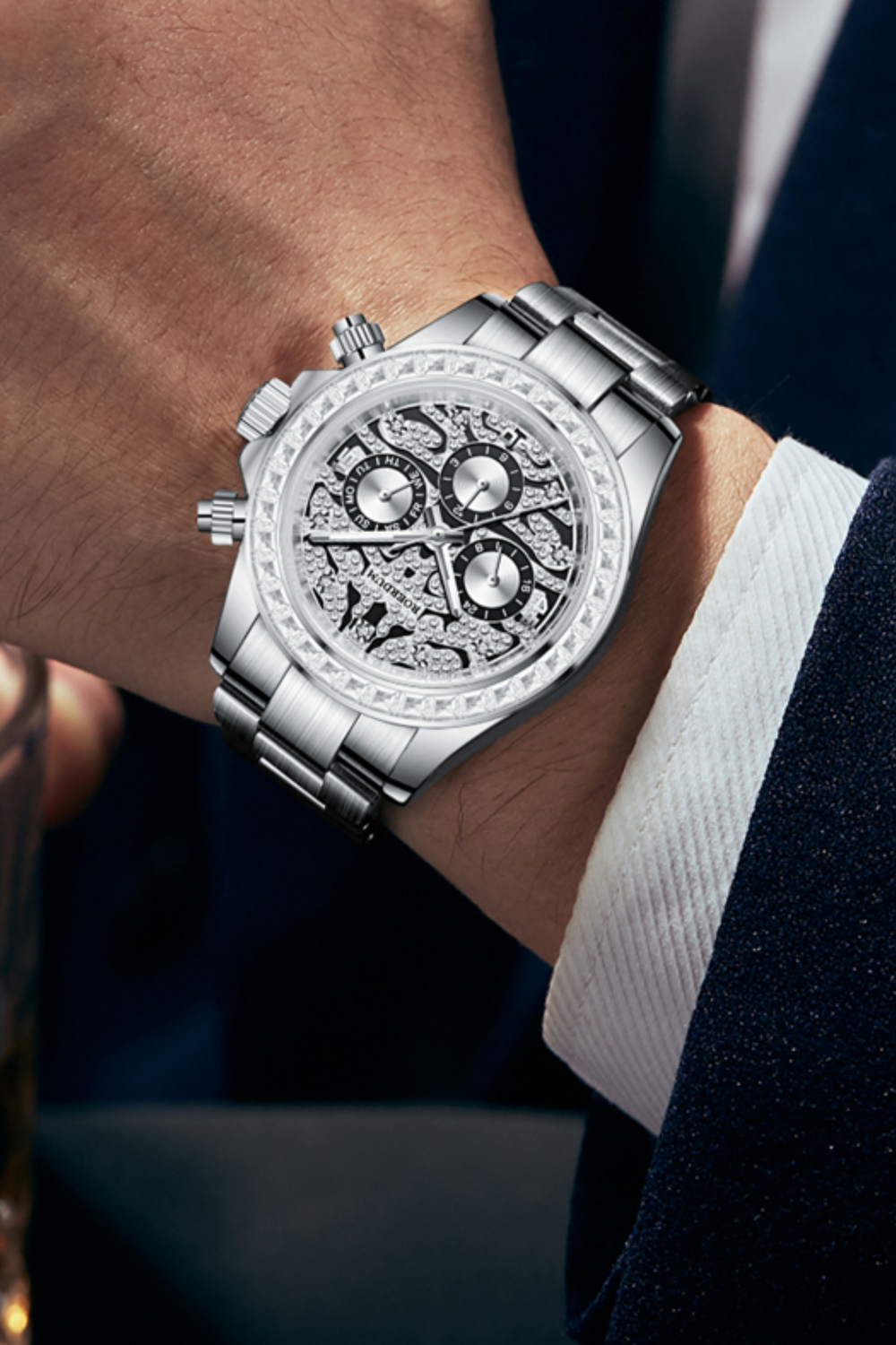 Tiger Daytona | Silver Fully Automatic Watch| A  Roerdum Edition - (ZIVROTGDTSLV0105)
