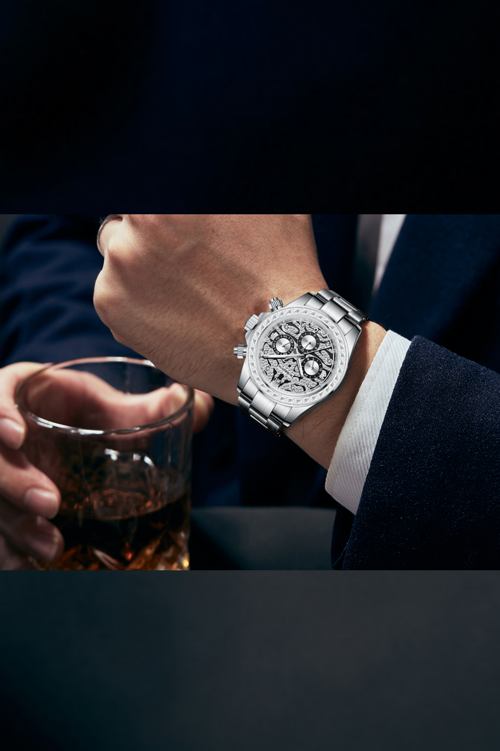 Tiger Daytona | Silver Fully Automatic Watch| A  Roerdum Edition - (ZIVROTGDTSLV0105)