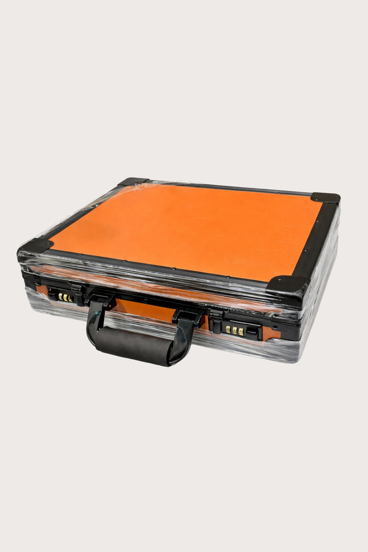 Luxury Watch Case - 24 SLOT ORANGE WATCH SUITCASE