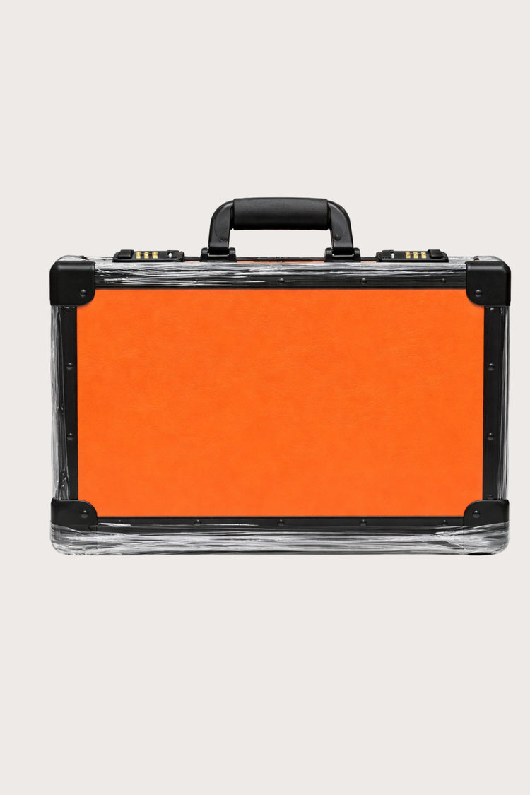 Luxury Watch Case - 24 SLOT ORANGE WATCH SUITCASE
