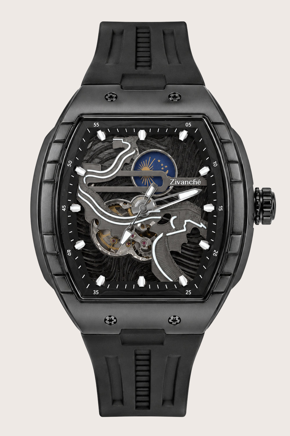 Crimson Orbit Black Automatic Watch (44658702)