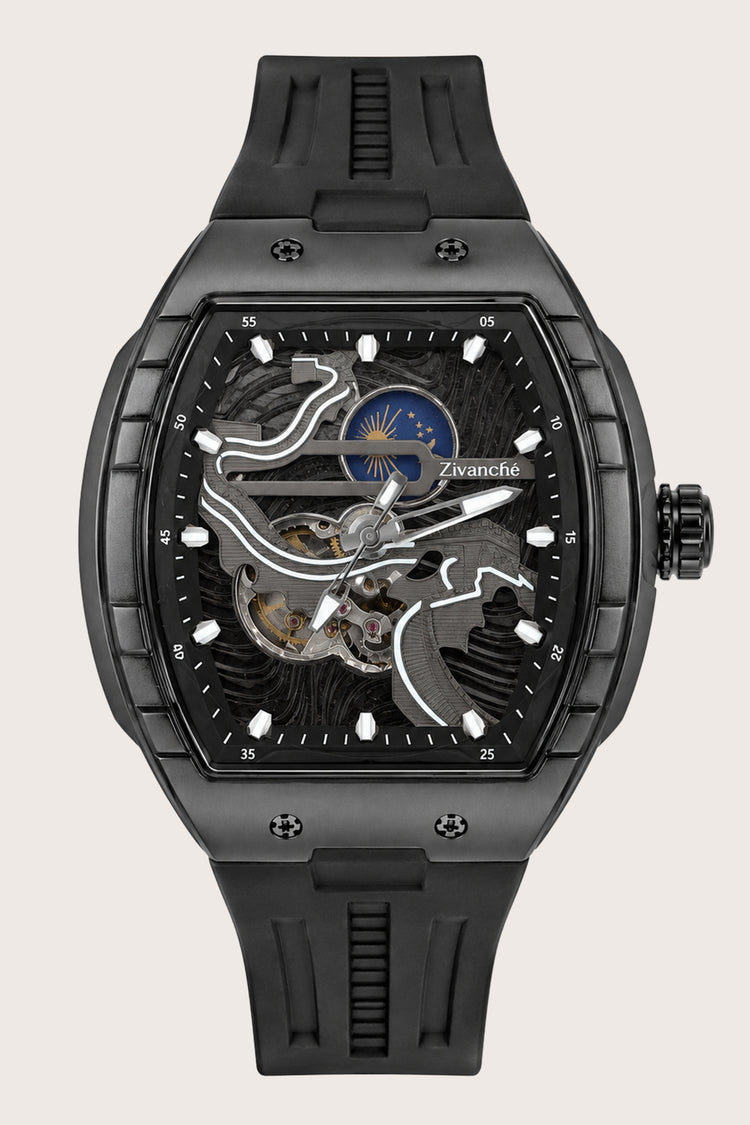 Crimson Orbit Black Automatic Watch (44658702)