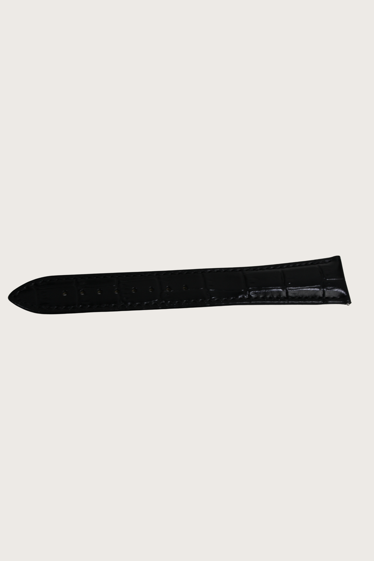 Zivanche |Black Strap with Silver Folding Clasp