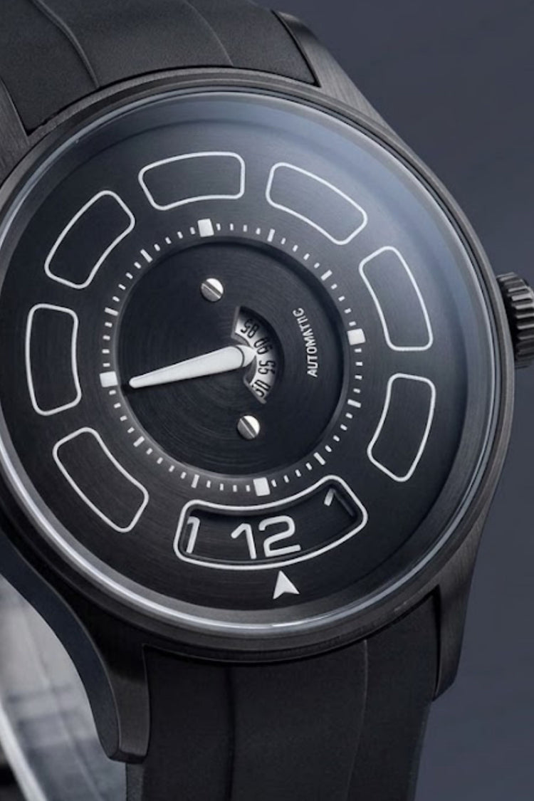 Racing Dashboard Luxury Black Mechanical Watch