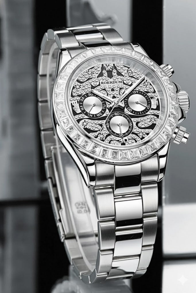 Ice River Series - Silver Tiger Daytona - Roerdum Edition Fully Automatic Watch