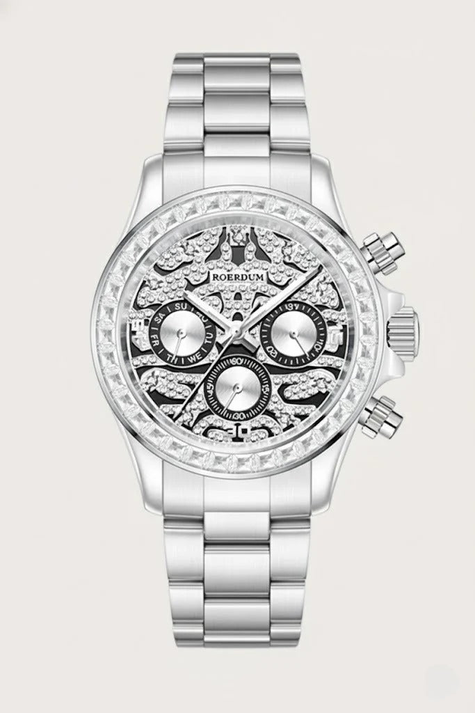 Ice River Series - Silver Tiger Daytona - Roerdum Edition Fully Automatic Watch