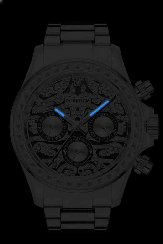 Ice River Series - Silver Tiger Daytona - Roerdum Edition Fully Automatic Watch