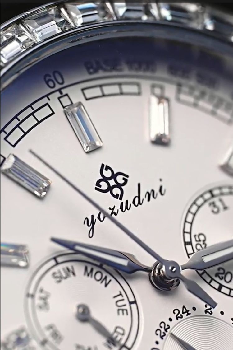 Yozudni Royale Chronograph Diamond Bezel Watch