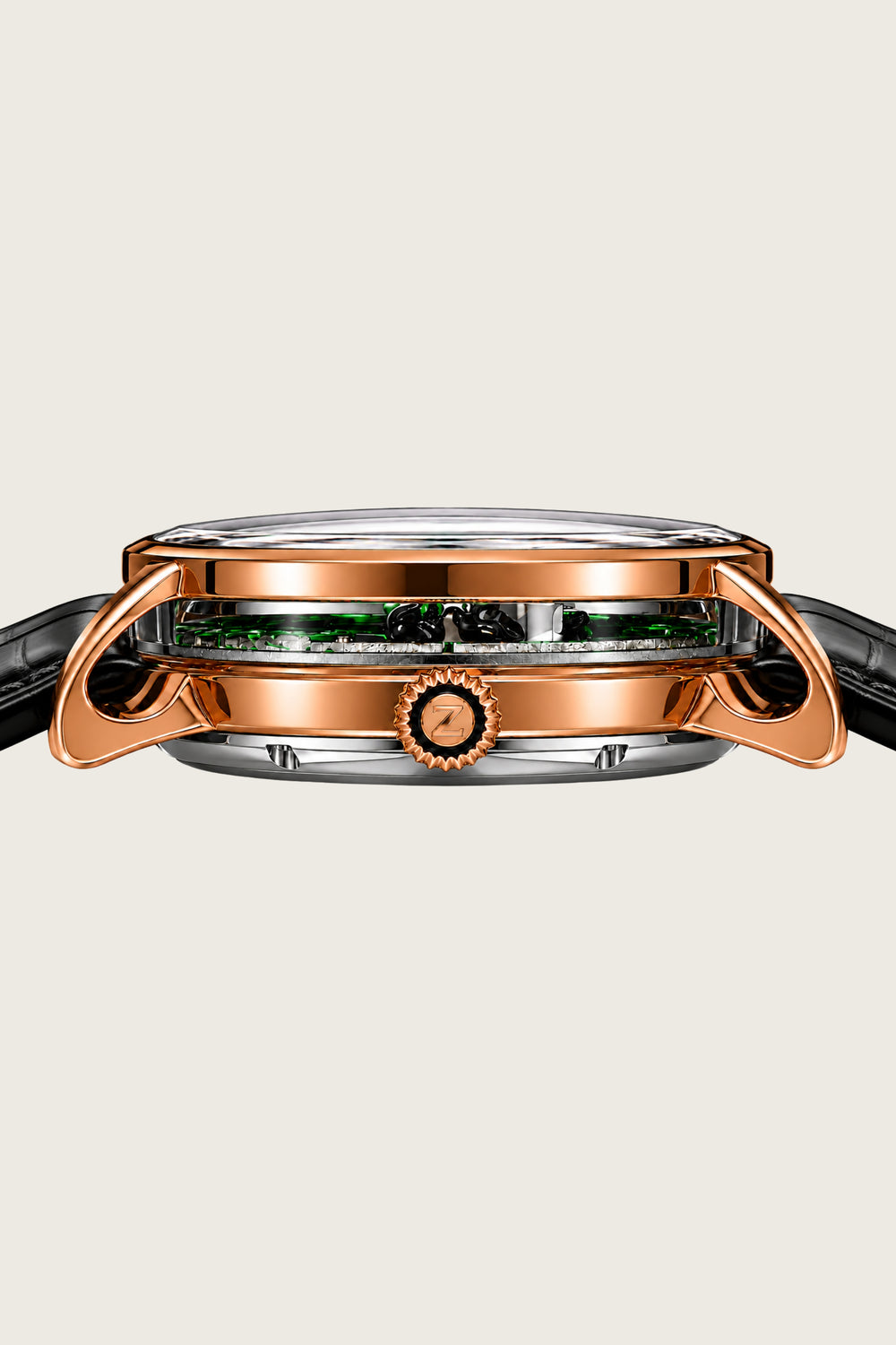PandaVerse | Nature-Inspired Rose Gold Black | Fully Automatic Watch (42637478)