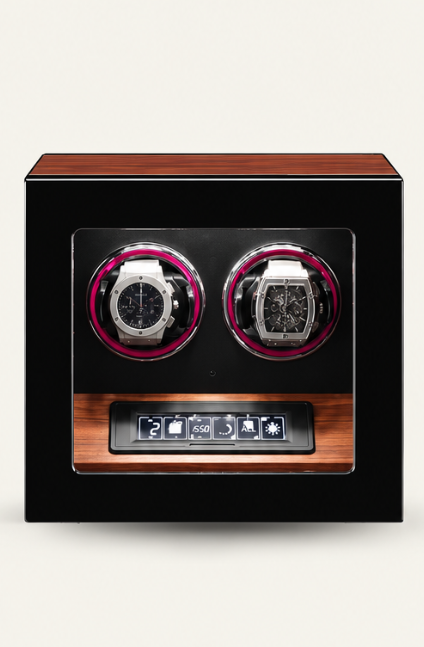 ZIVANCHE Luxury Wooden Watch Winder With LCD Touch Screen - 2 Epitopes