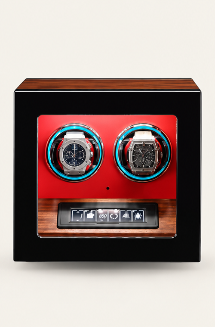 ZIVANCHE Luxury Wooden Watch Winder With LCD Touch Screen - 2 Epitopes