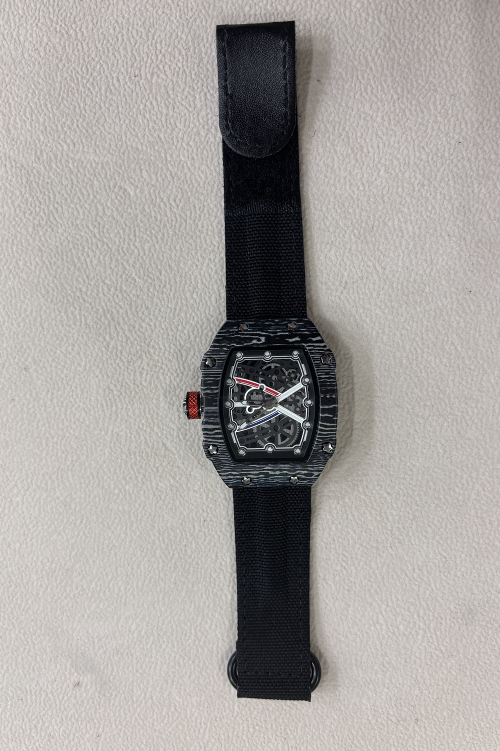Zivanche Black Titanium Skeleton Precision Timepiece Watch (ZIVTTMNYBLK0162)