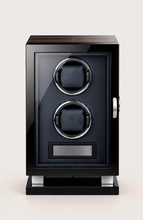 Zivanche LT-2602BHB-FP Luxury Watch Winder Box Automatic Built-in Led Light Touch Screen Fingerprint Watch Winder in 2 Solt
