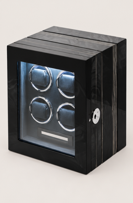 Zivanche LT-2604BHB-FP Luxury Automatic Watch Winder for 4 Watches