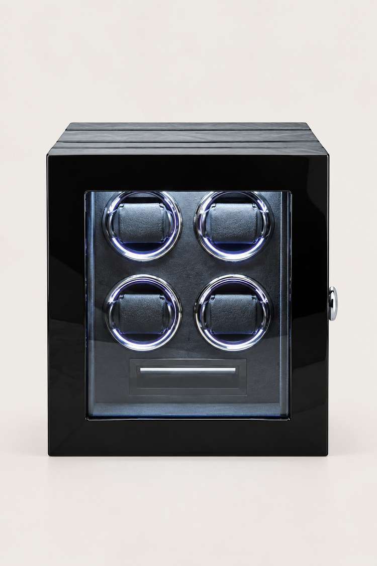 Zivanche LT-2604BHB-FP Luxury Automatic Watch Winder for 4 Watches