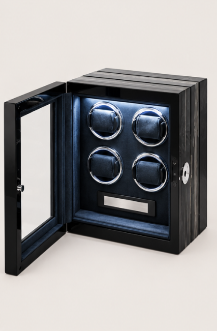 Zivanche LT-2604BHB-FP Luxury Automatic Watch Winder for 4 Watches