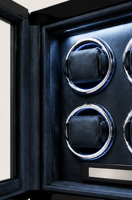 Zivanche LT-2604BHB-FP Luxury Automatic Watch Winder for 4 Watches