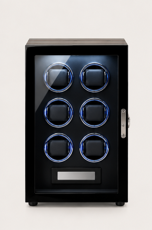Zivanche LT-2606BMA-FP Luxury Automatic Watch Winder for 6 Watches