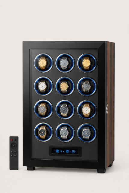 Zivanche LT-2612BMA-FP Watch Winder with Fingerprint Lock Register upto 20 fingerprints