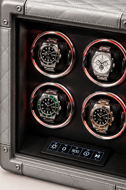 Zivanche LT-4G-RGB Luxurious 4 Slot Watch Winder