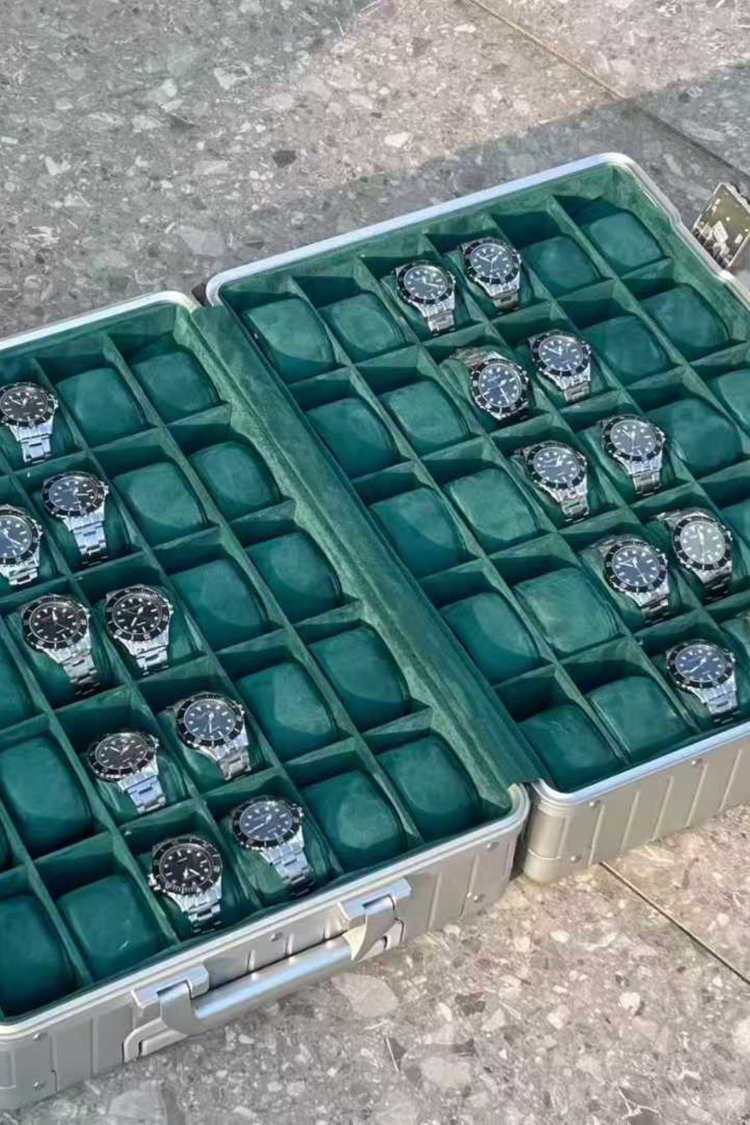 Zivanche Vaultor 60-Slot Watch Travel Case