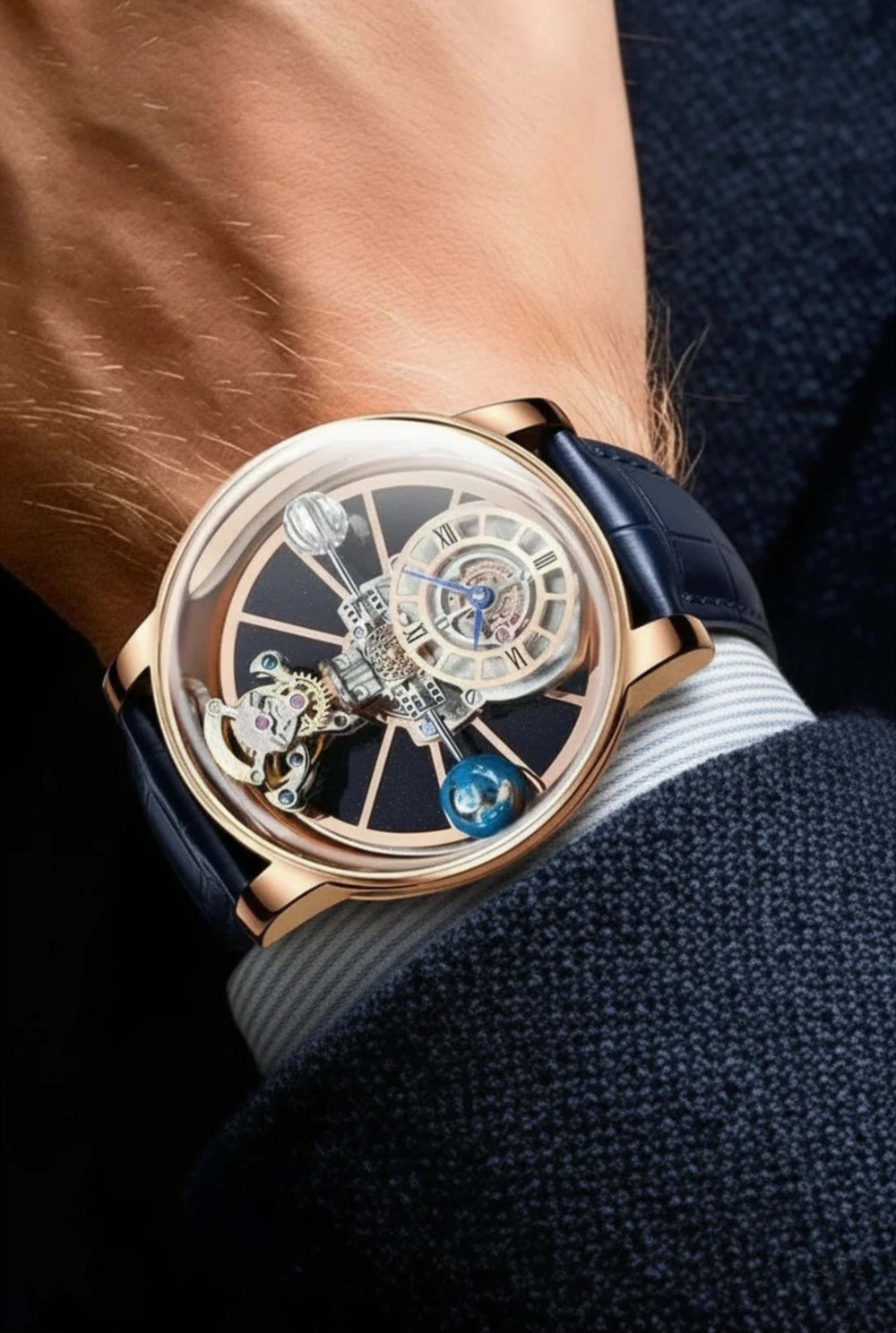 Astral Blue Timepiece Orbit Watch - (41018896)