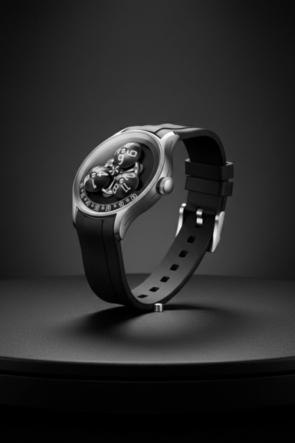 Trisphere Orbit | Black Mechanical Sculpture Edition Watch