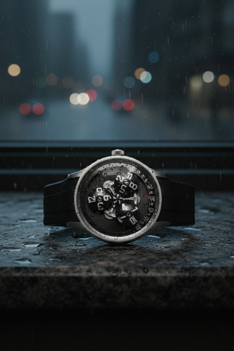 Trisphere Orbit | Black Mechanical Sculpture Edition Watch