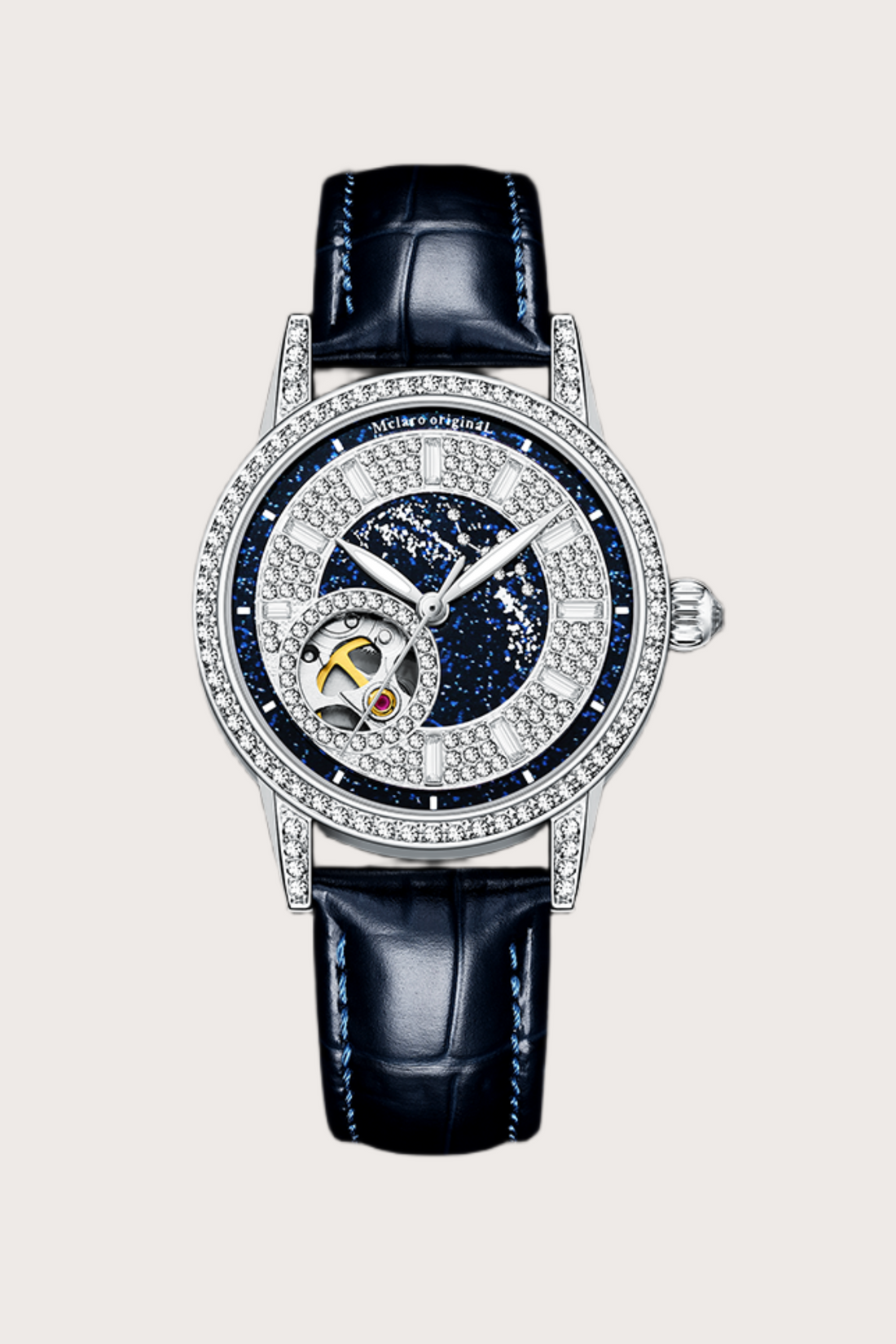 The Eye Of Power | Black Silver Automatic Watch | A Mclaro Edition Watch - (ZIVROEOPSLVBLK0016)