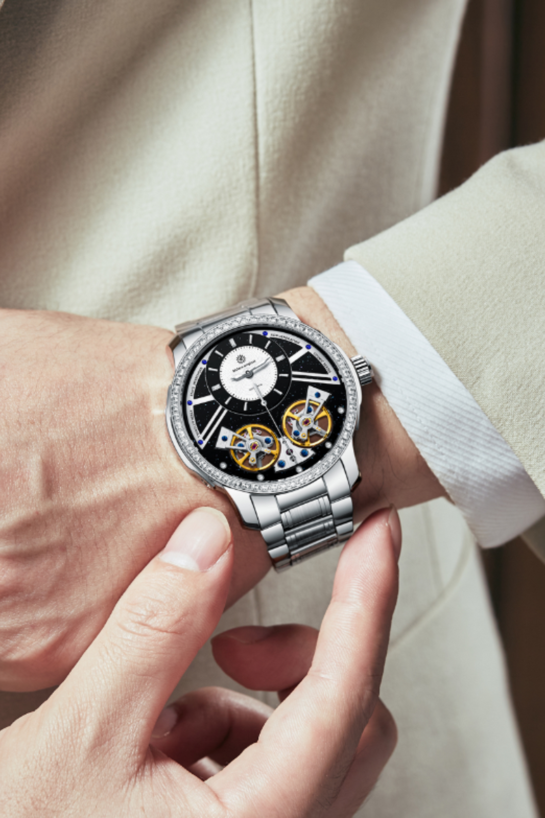 Supercar| Silver Black Hurricane | A Mclaro original Edition Watch