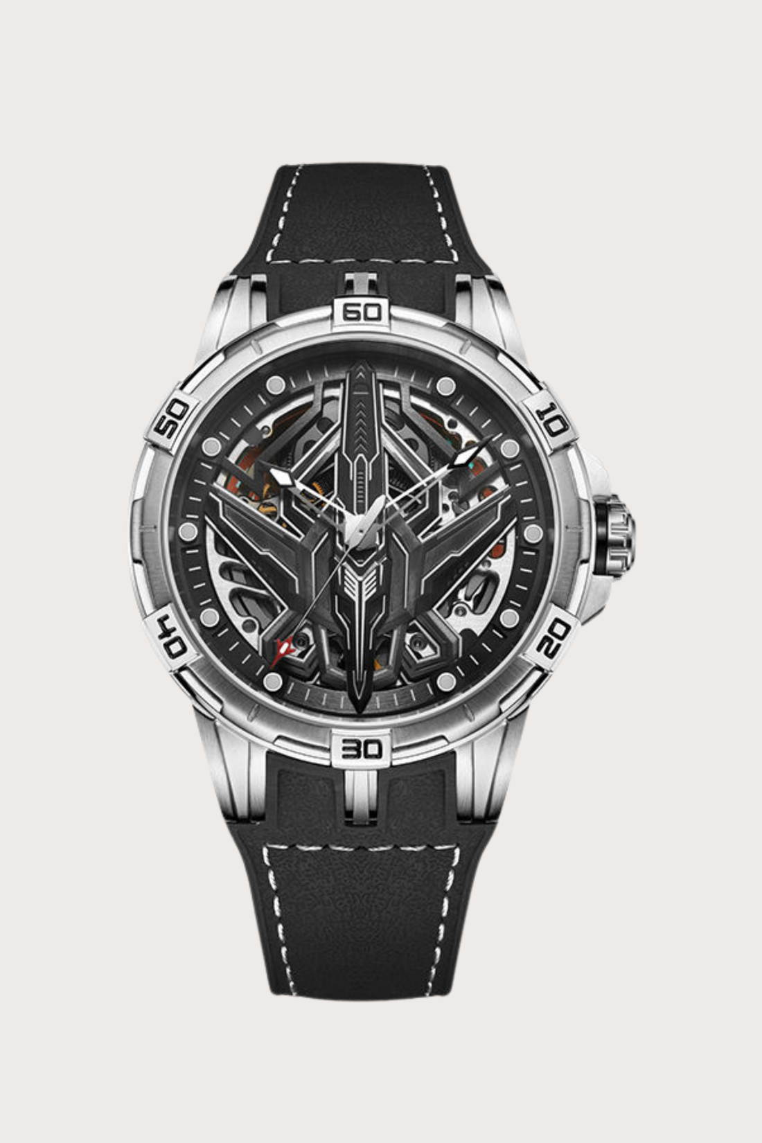 Luxury G6635 Series Aviation Design Automatic Mechanical Watch in Black | Ailuo Made Edition