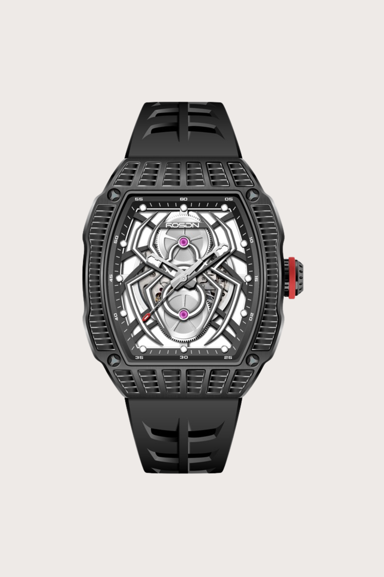 Rosdn 27096 Series Spider Black Automatic Mechanical Watch
