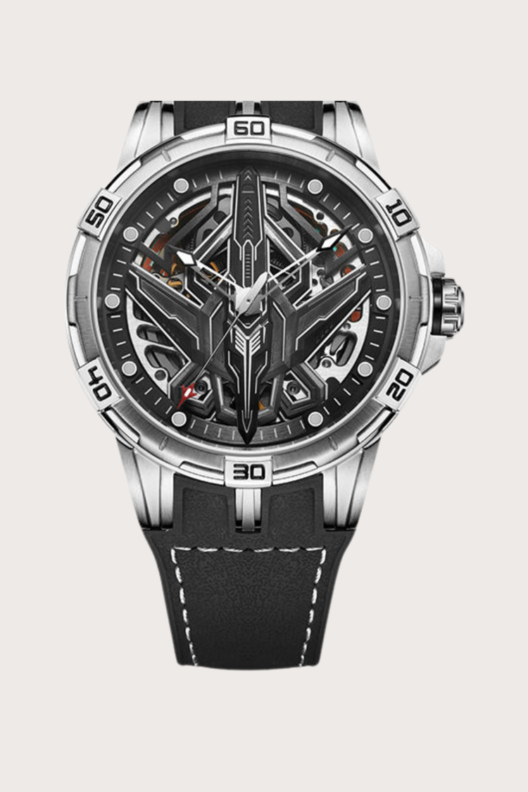 Luxury G6635 Series Aviation Design Automatic Mechanical Watch in Black | Ailuo Made Edition
