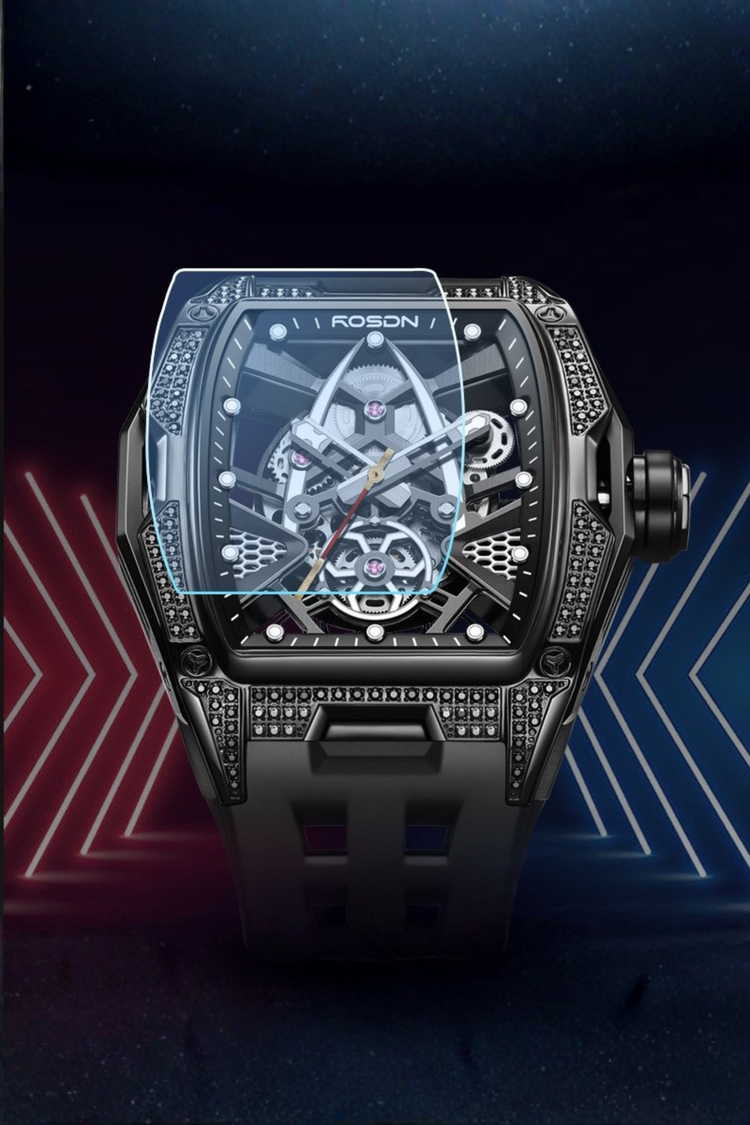 Warrior G2712 Black Mechanical Automatic Watches ROSDN Watch
