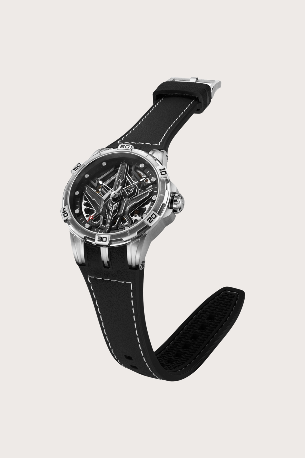 Luxury G6635 Series Aviation Design Automatic Mechanical Watch in Black | Ailuo Made Edition