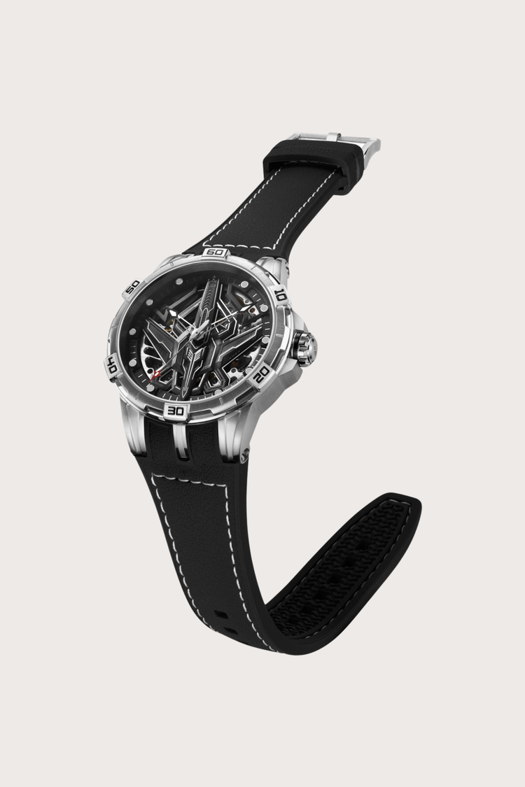 Luxury G6635 Series Aviation Design Automatic Mechanical Watch in Black | Ailuo Made Edition
