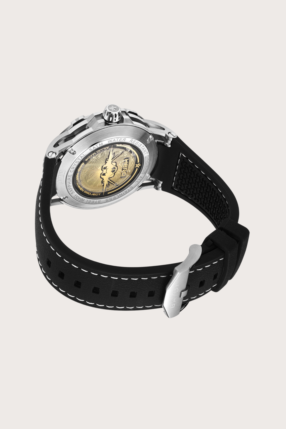 Luxury G6635 Series Aviation Design Automatic Mechanical Watch in Black | Ailuo Made Edition