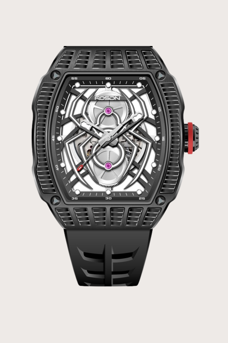Rosdn 27096 Series Spider Black Automatic Mechanical Watch